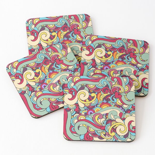Item preview, Colorful Hippie Swirl Pattern 1 designed and sold by Nartissima.