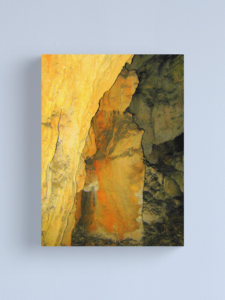 Thumbnail 1 of 3, Canvas Print, LONELY LADY IN THE CAVE designed and sold by TatianaMichaela.