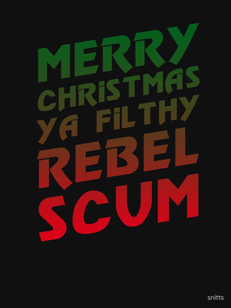 Imagen 7 de 7, Camiseta esencial con la obra Feliz Navidad Ya Rebel Scum, diseñada y vendida por snitts.