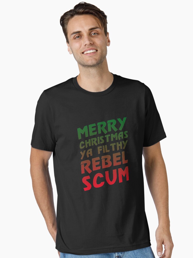 Imagen 1 de 7, Camiseta esencial con la obra Feliz Navidad Ya Rebel Scum, diseñada y vendida por snitts.