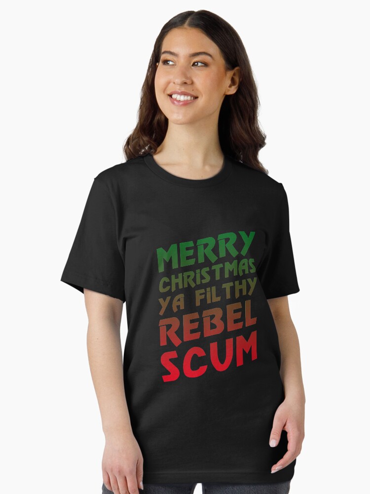 Imagen 2 de 7, Camiseta esencial con la obra Feliz Navidad Ya Rebel Scum, diseñada y vendida por snitts.