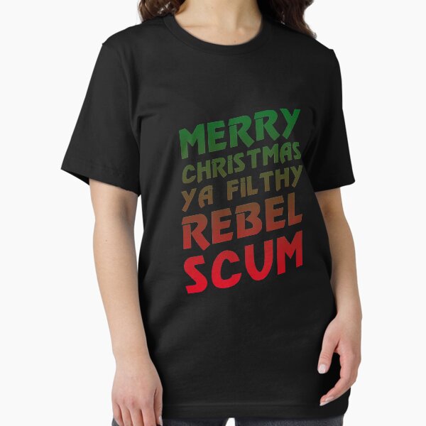 Vista previa del artículo con la obra «Feliz Navidad Ya Rebel Scum», diseñado y vendido por snitts.