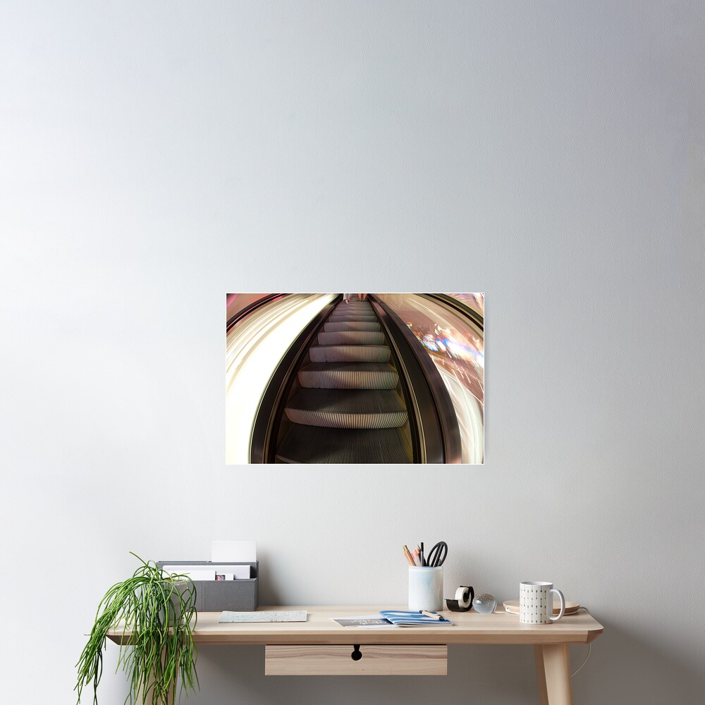 Riding the Escalator Poster