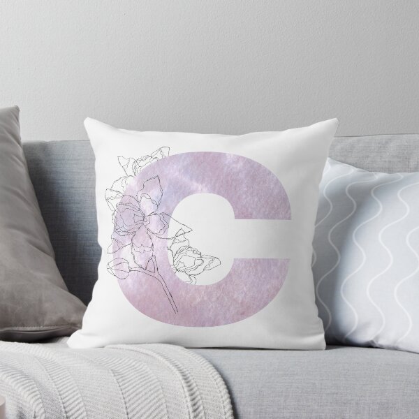 Item preview, Letter C - delicate orchids,  lilac watercolor and graphics designed and sold by ArtOlB.
