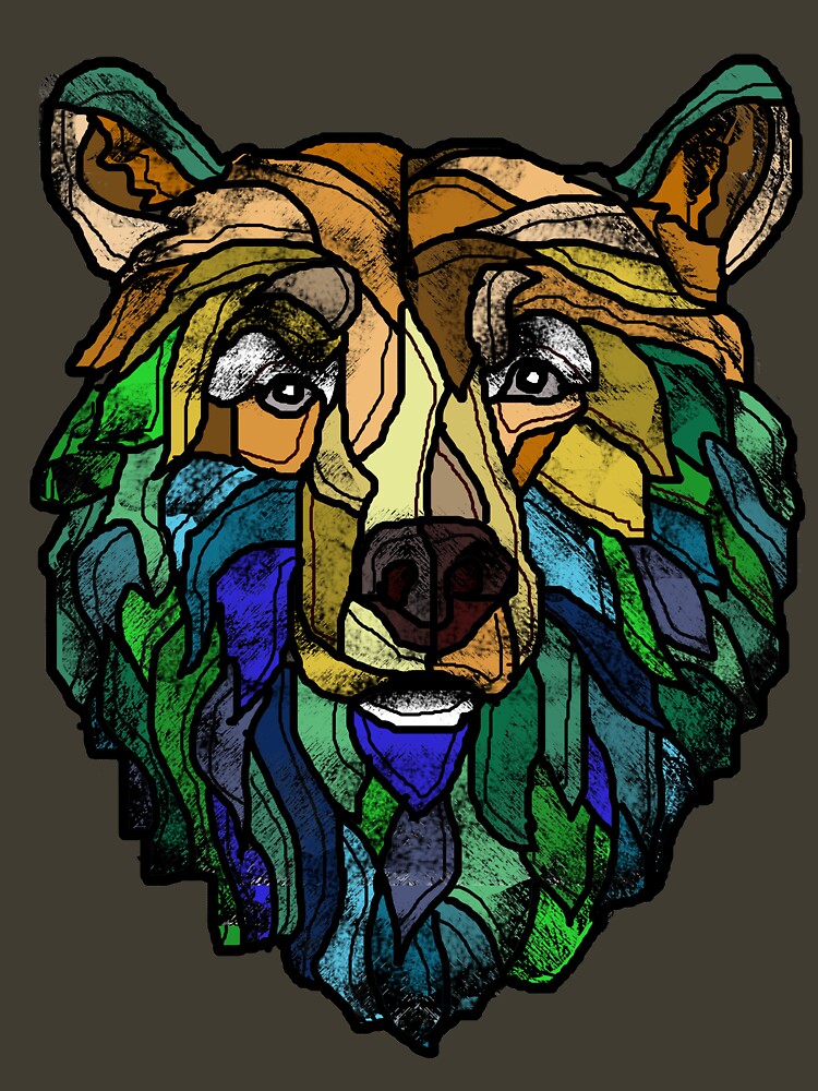 Thumbnail 7 of 7, Classic T-Shirt, Blue Berry Bear designed and sold by Ruud van Koningsbrugge.
