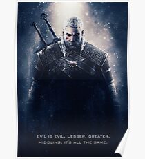 Witcher Wild Hunt - Geralt Poster