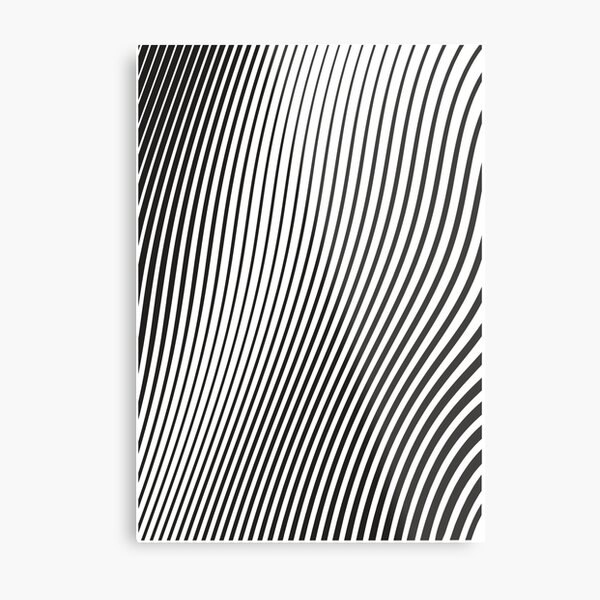 WAVE (BLACK) Lámina metálica