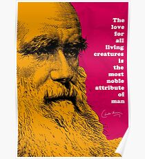 Póster Cita de Charles Darwin