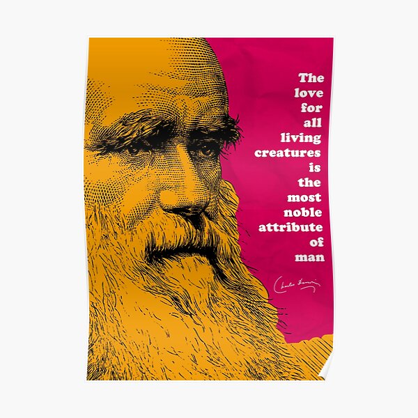 Charles Darwin Quote Poster