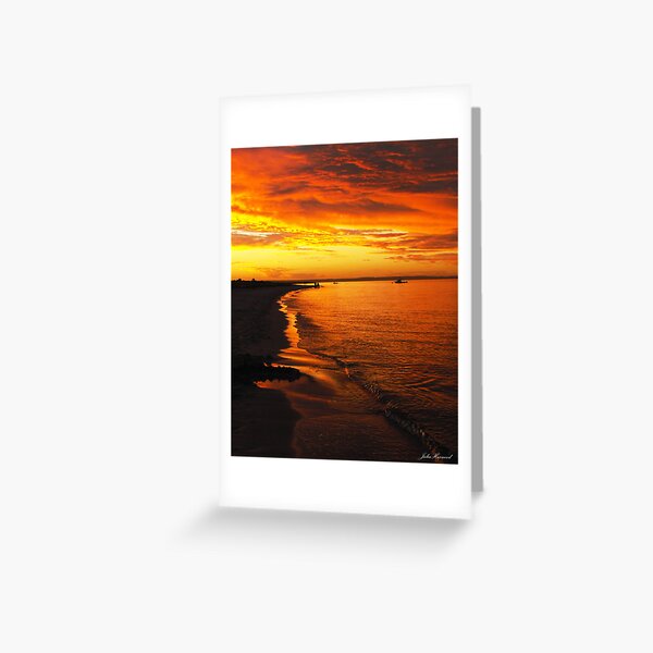 Firey Sky Greeting Card