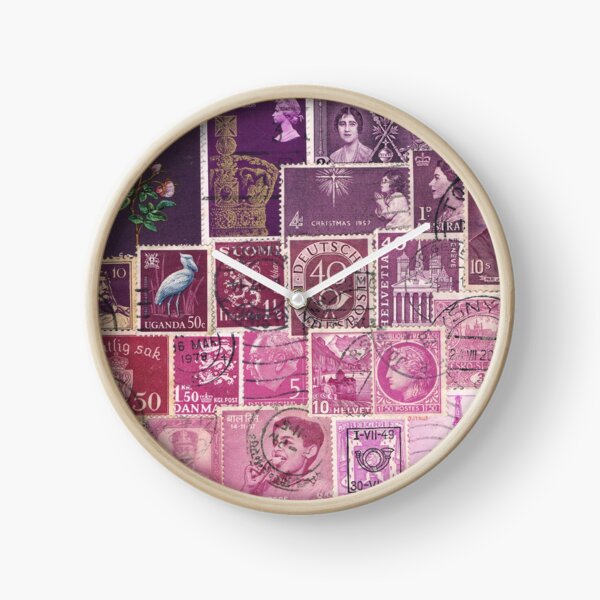 Item preview, Purple Heather Postage Stamp Colllage designed and sold by tanglecrafts.