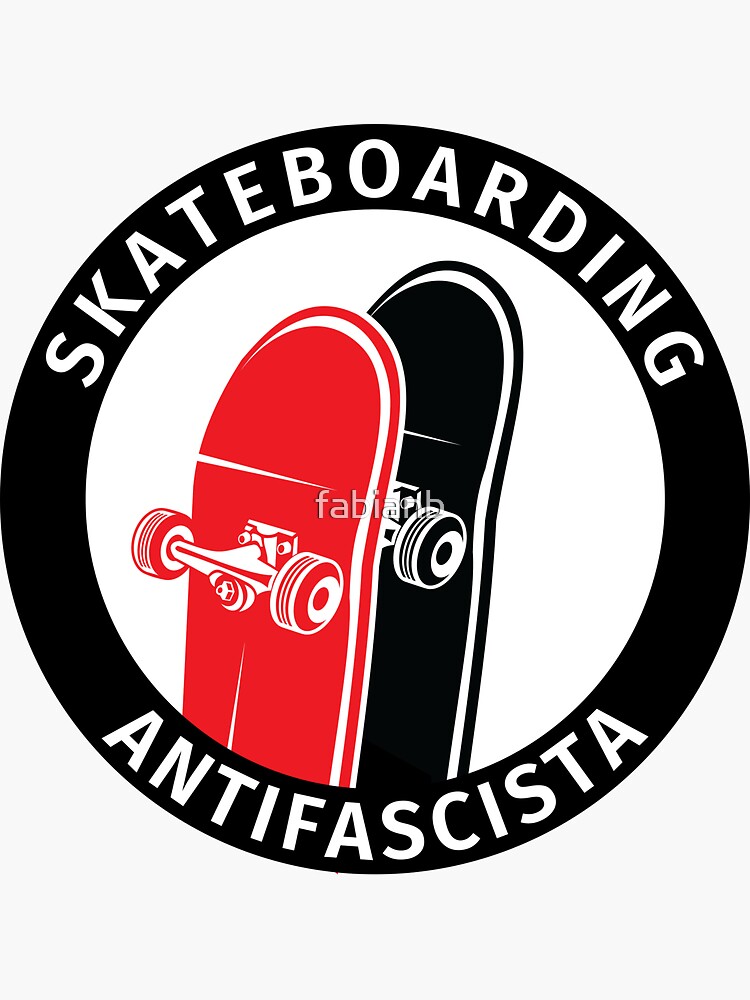 Imagen 3 de 3, Pegatina con la obra Antifa Logo Antifascist Action Skateboard Skater Skateboarding, diseñada y vendida por fabianb.