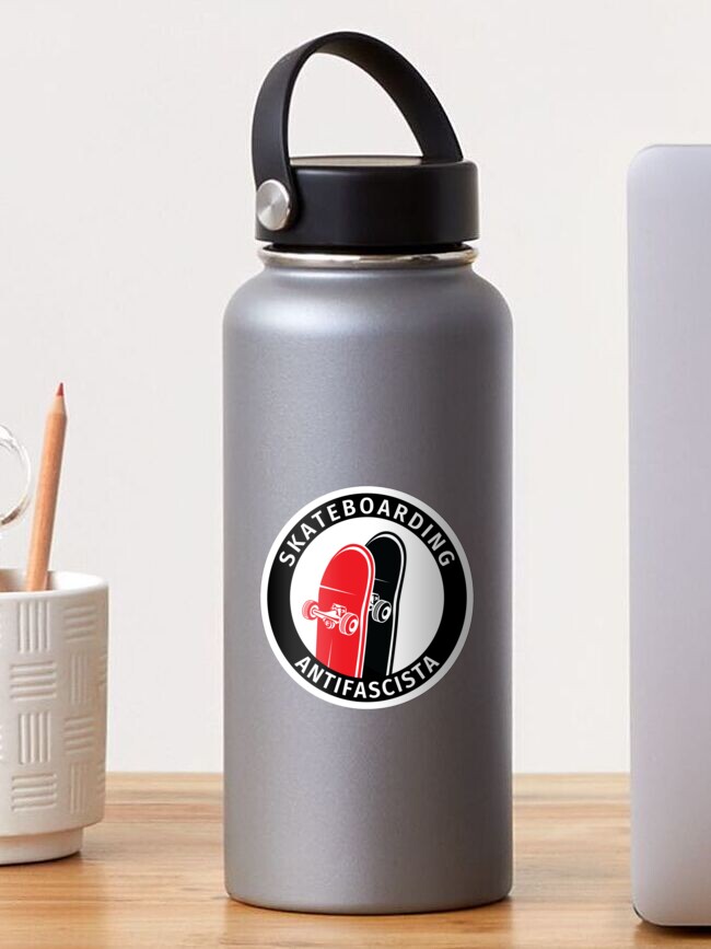 Imagen 1 de 3, Pegatina con la obra Antifa Logo Antifascist Action Skateboard Skater Skateboarding, diseñada y vendida por fabianb.