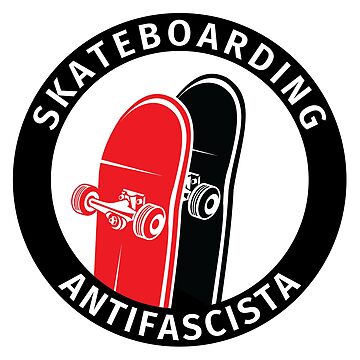 Imagen de la obra Antifa Logo Antifascist Action Skateboard Skater Skateboarding de fabianb