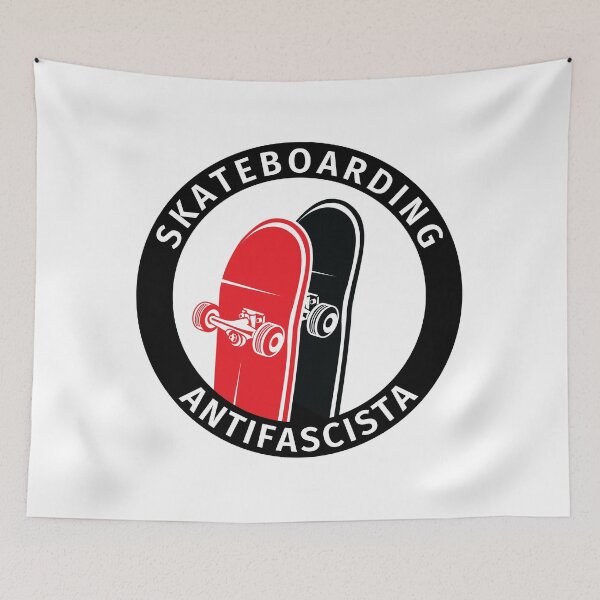Item preview, Antifa Logo Antifascist Action Skateboard Skater Skateboarding designed and sold by fabianb.