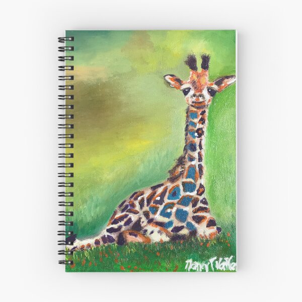 Artikelvorschau, Giraffe Ölgemälde entworfen und verkauft von Nancy T Van Ness.