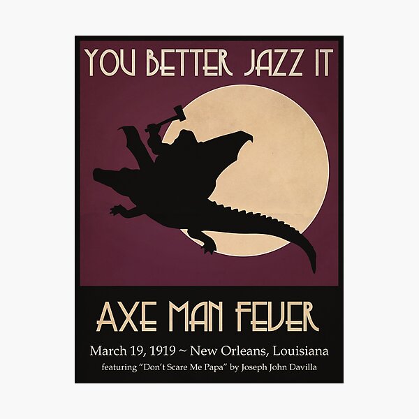 Axe Man Fever Photographic Print