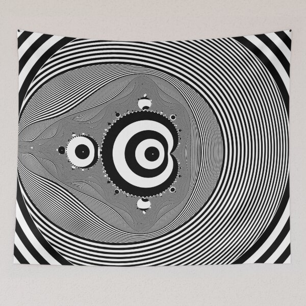 Item preview,  pero siéntase libre de usar de la forma que desee. // https://www.openprocessing.org/sketch/296658
// tenedor de Rupert Russell

// Código en Github en: https://github.com/rupertrussell/MonochromeMandelbrot designed and sold by Rupert Russell.