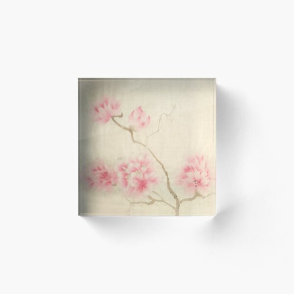 I LOVE PEONIES! Acrylic Block
