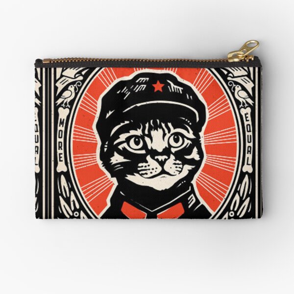 Chairman Meow - Kittens of the world unite | Meow Tse Tung Zipper Pouch