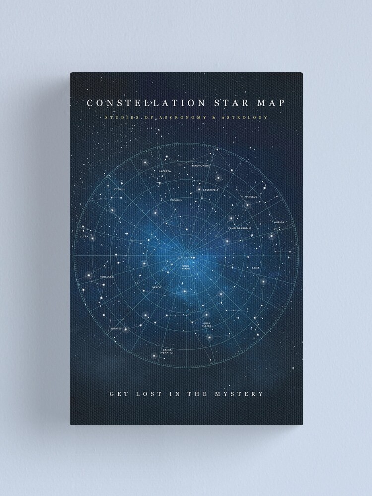 Alternate view of Constellation Star Map Canvas Print