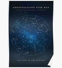 Constellation Star Map Poster