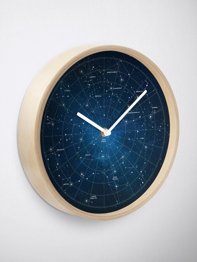 Alternate view of Constellation Star Map Clock