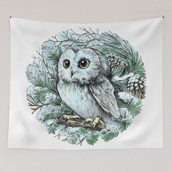 Item preview, Winter owl designed and sold by Olga Kholkina.