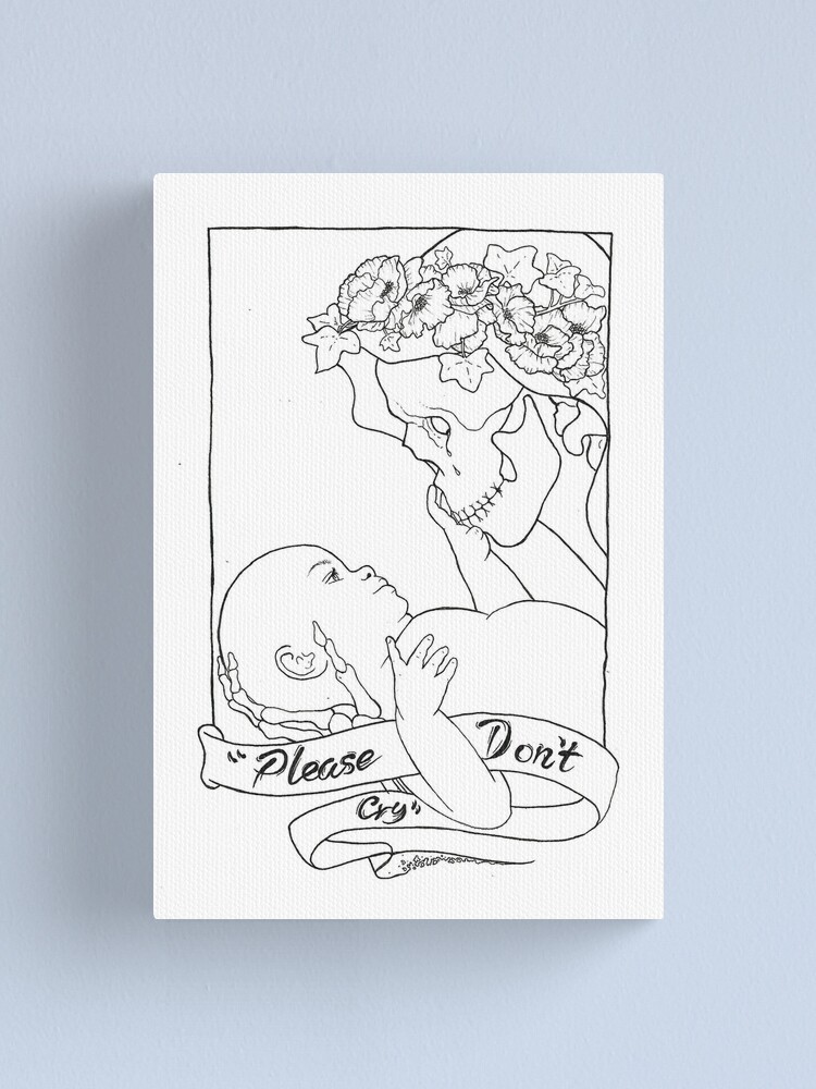Alternate view of Please Don't Cry Canvas Print