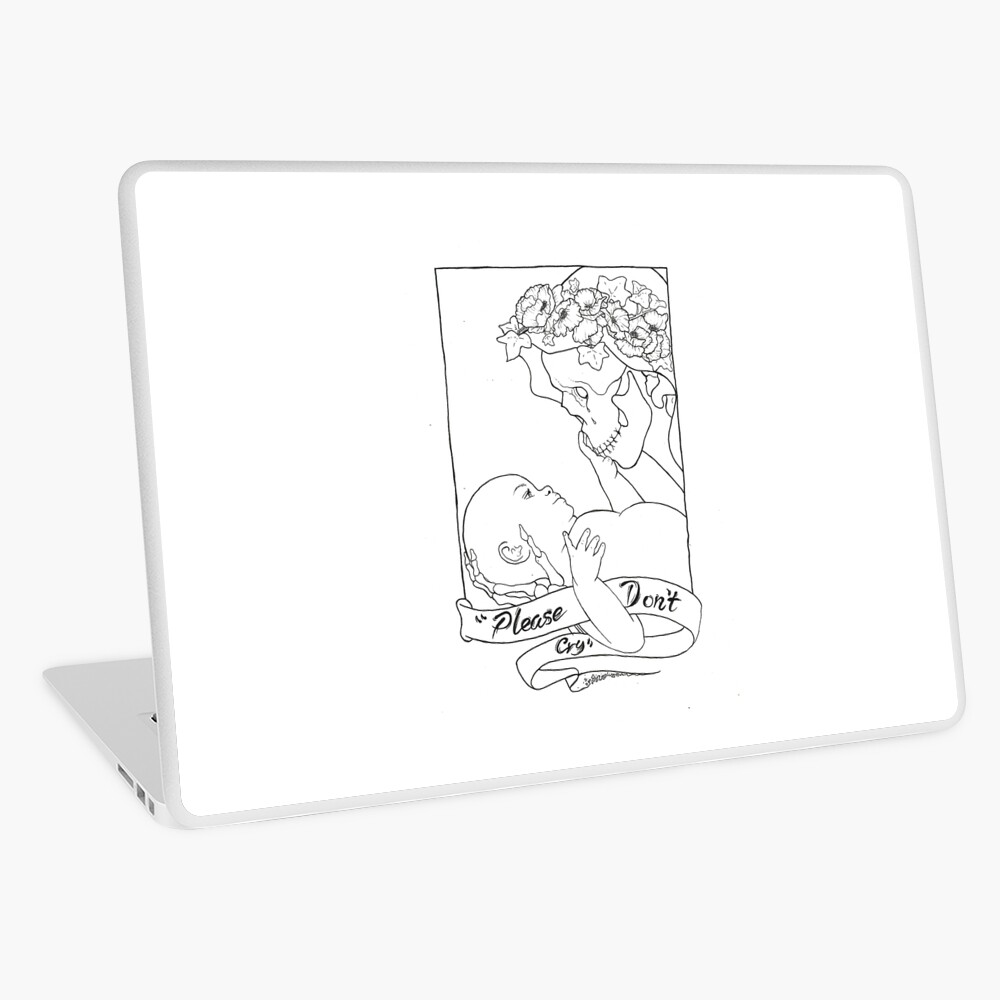 Please Don't Cry Laptop Skin