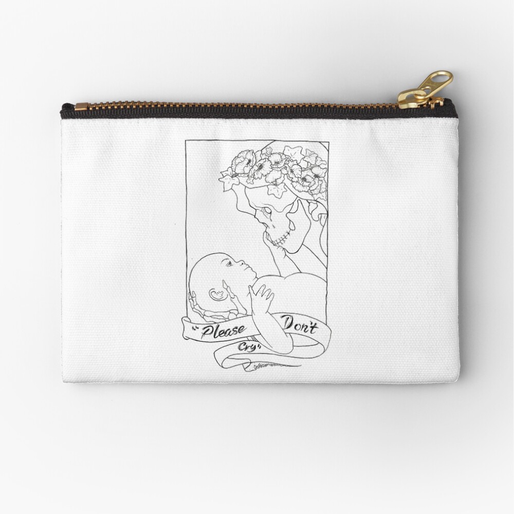 Please Don't Cry Zipper Pouch