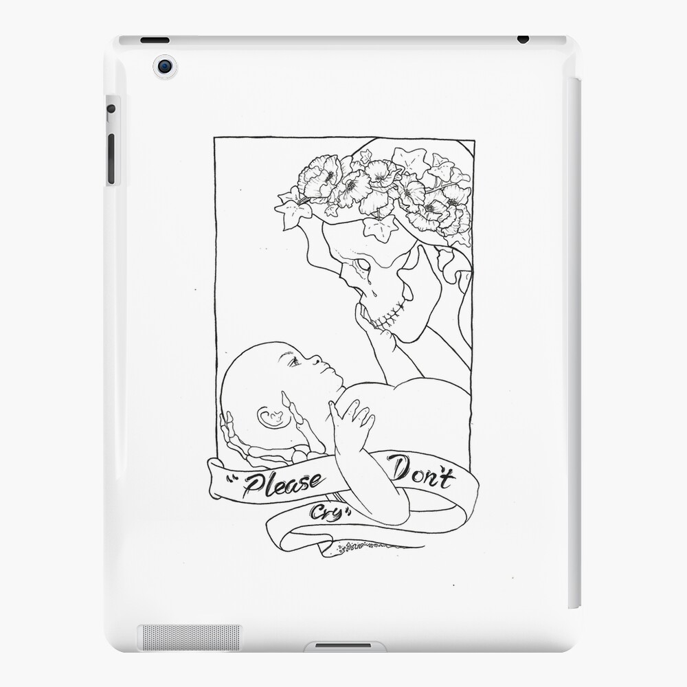 Please Don't Cry iPad Case & Skin