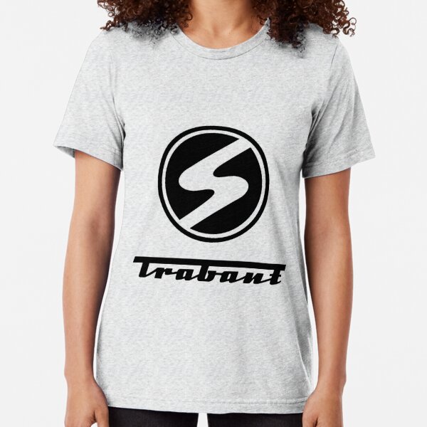 Trabant t-shirt - the DDR East German Automotive Marvel - Trabby - in black Tri-blend T-Shirt