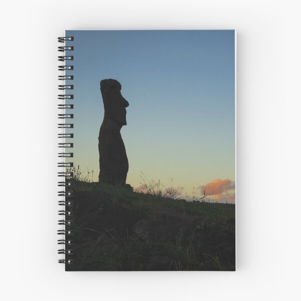 Item preview, Moai statue ahu akapu at sunset, easter island designed and sold by daboost.