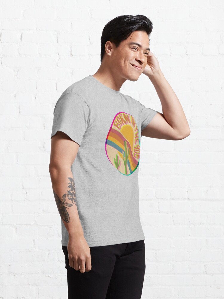 Alternate view of Born in the 90's in 3D Classic T-Shirt