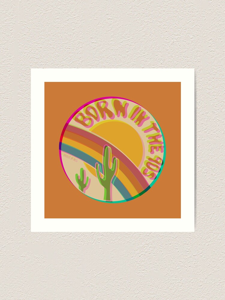 Alternate view of Born in the 90's in 3D Art Print