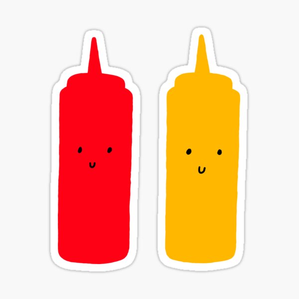 Ketchup and Mustard Sticker