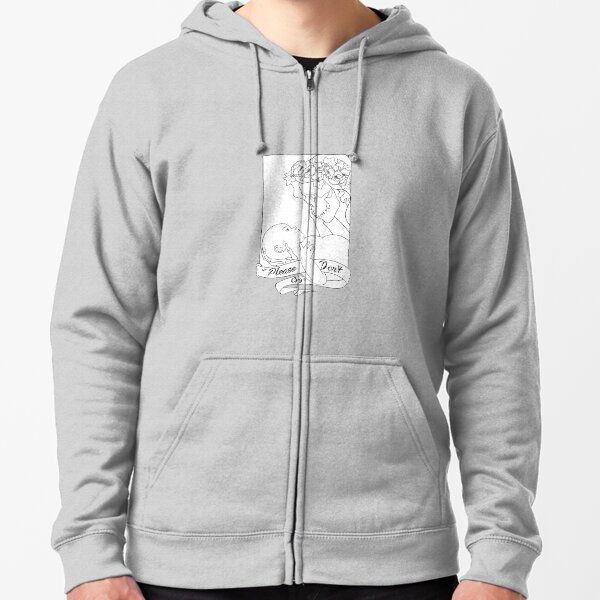 Please Don't Cry Zipped Hoodie