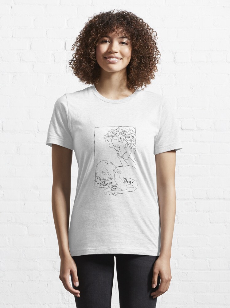 Alternate view of Please Don't Cry Essential T-Shirt