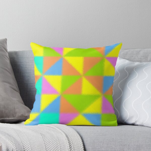 Item preview, Abstract Multicolor Geo Color Block Pattern with Border-Pastel Effect in Pink/Aqua/Blue designed and sold by IcArtsyOrigin8.