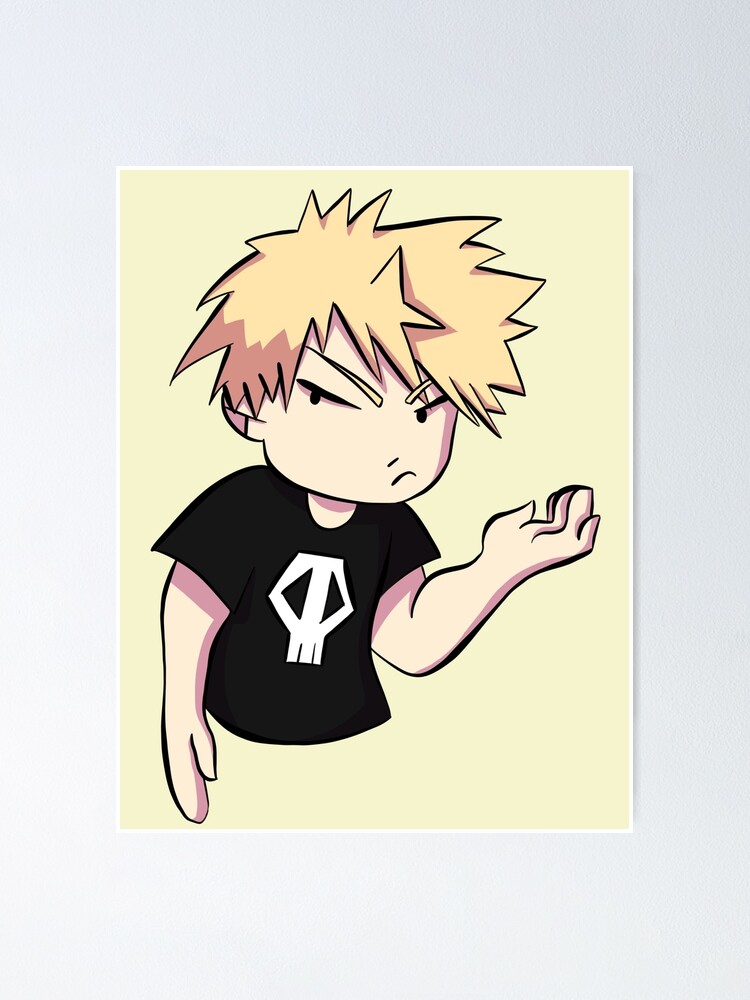 Chibi Bakugou Poster By Hotea Redbubble