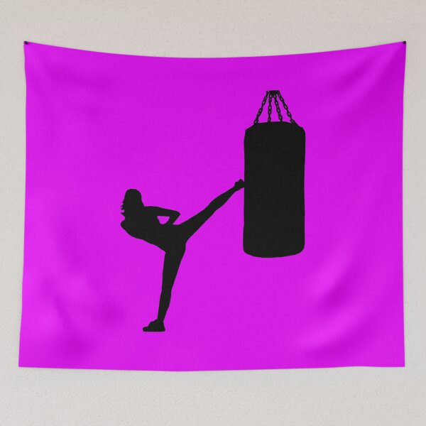 Item preview, Kickboxing ladies fighter designed and sold by RetroFuchs.