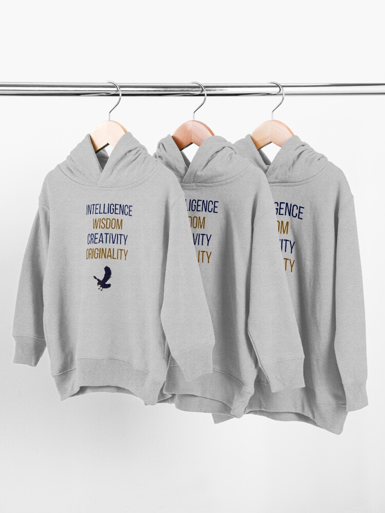 Alternative Ansicht von Blaue Wörter Kleinkind Hoodie