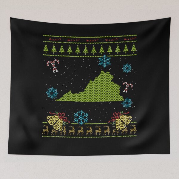 Item preview, Virginia Christmas Ugly Shirt designed and sold by shoppzee.