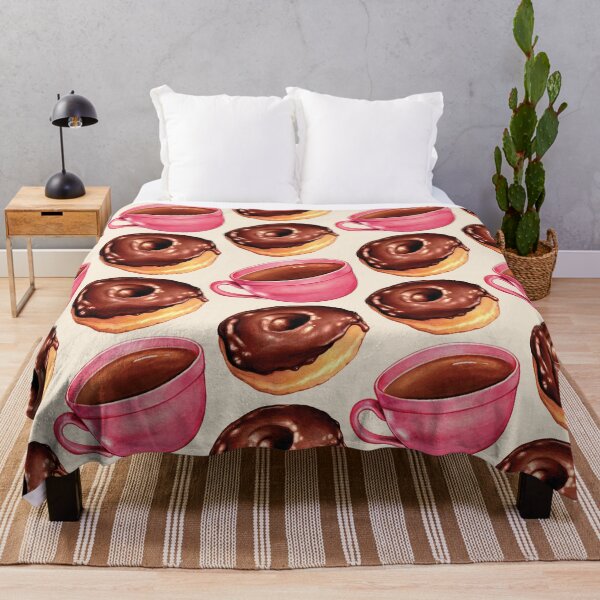 Item preview, Coffee & Chocolate Donuts Pattern designed and sold by Kelly  Gilleran.