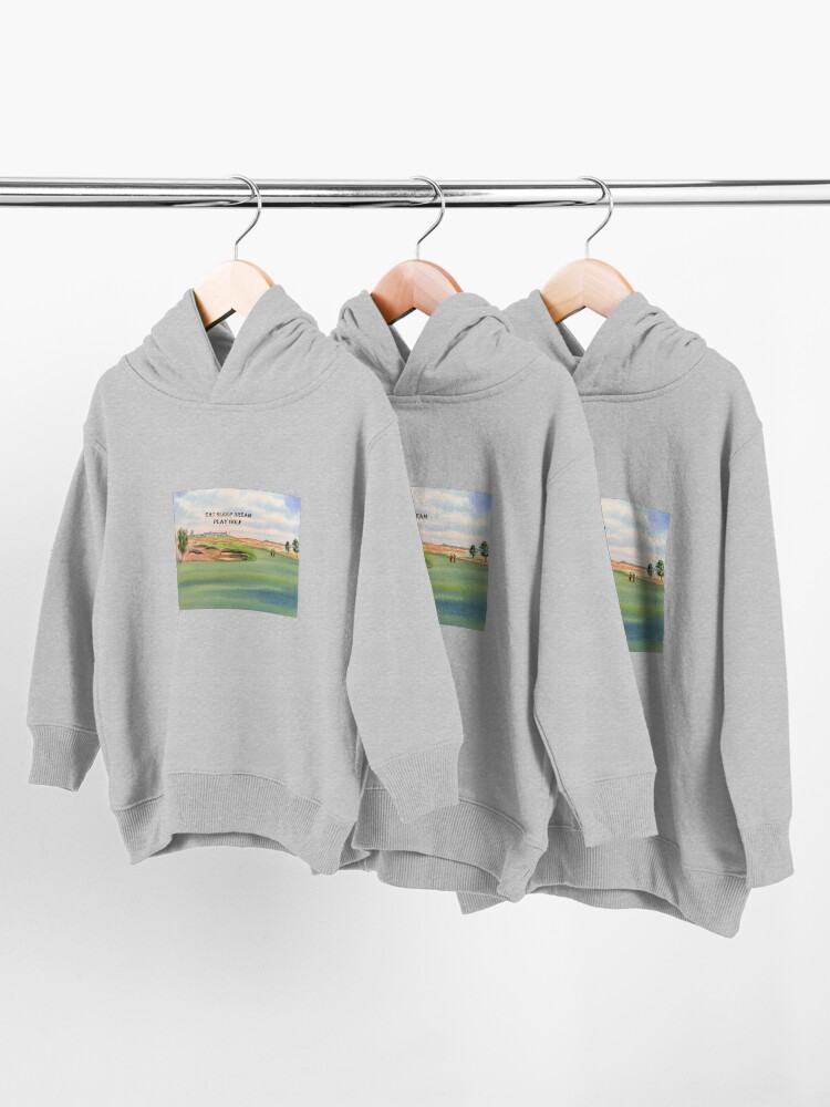 Alternate view of Shinnecock Hills Golf Course with Eat Sleep Dream Play Golf Toddler Pullover Hoodie