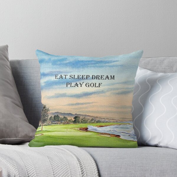 Item preview, Pebble Beach Golf Course 18th Green - Eat Sleep Dream Play Golf designed and sold by William Holkham.