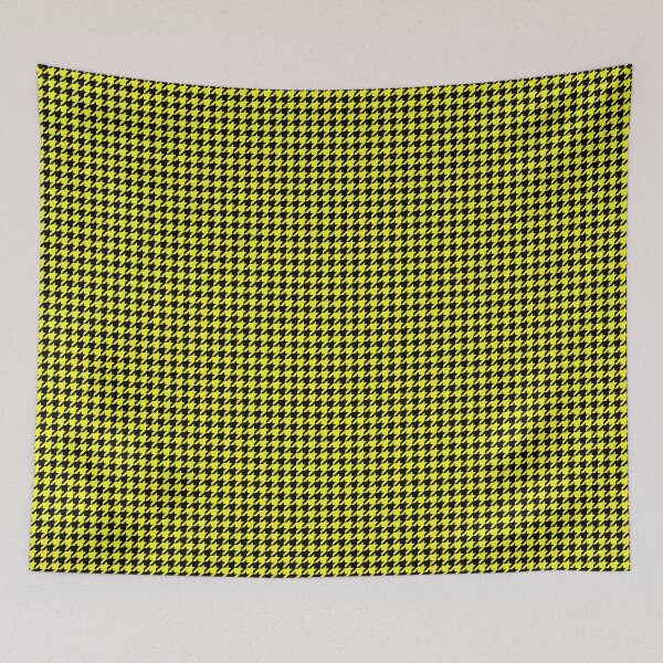 Item preview, Bright Cats Eye Yellow and Black Hell Hounds Tooth Check designed and sold by Creepyhollow.
