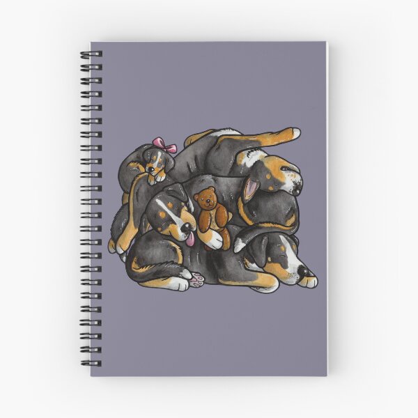 Item preview, Sleeping pile of Swissies designed and sold by animalartbyjess.