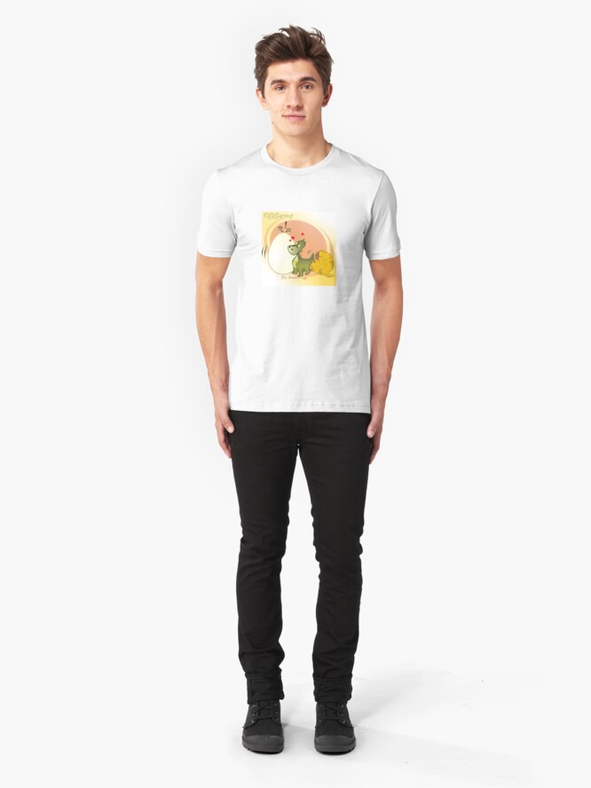 Alternate view of Two Scrambled Eggs - EGGstinct Slim Fit T-Shirt